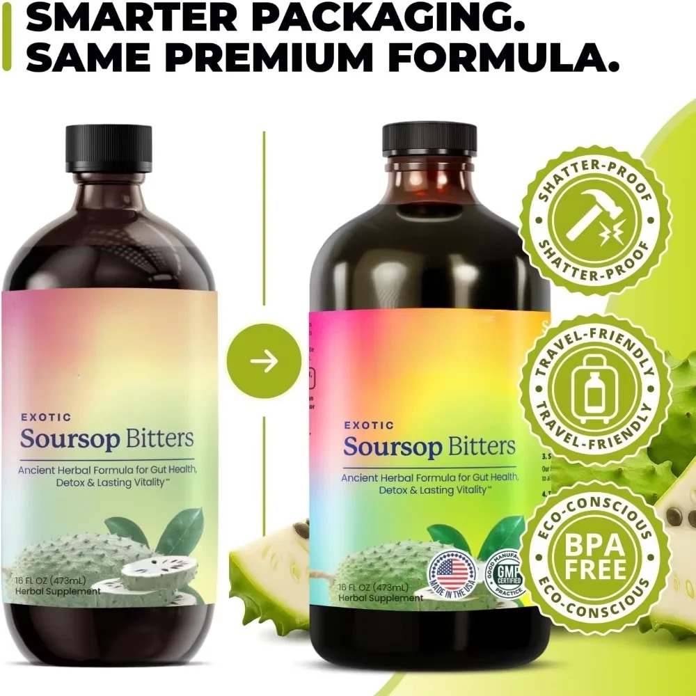 98%高吸収、サワーソップビターズリキッド、消化器の健康、腸 - Bitters Bottle Set のレビューと価格