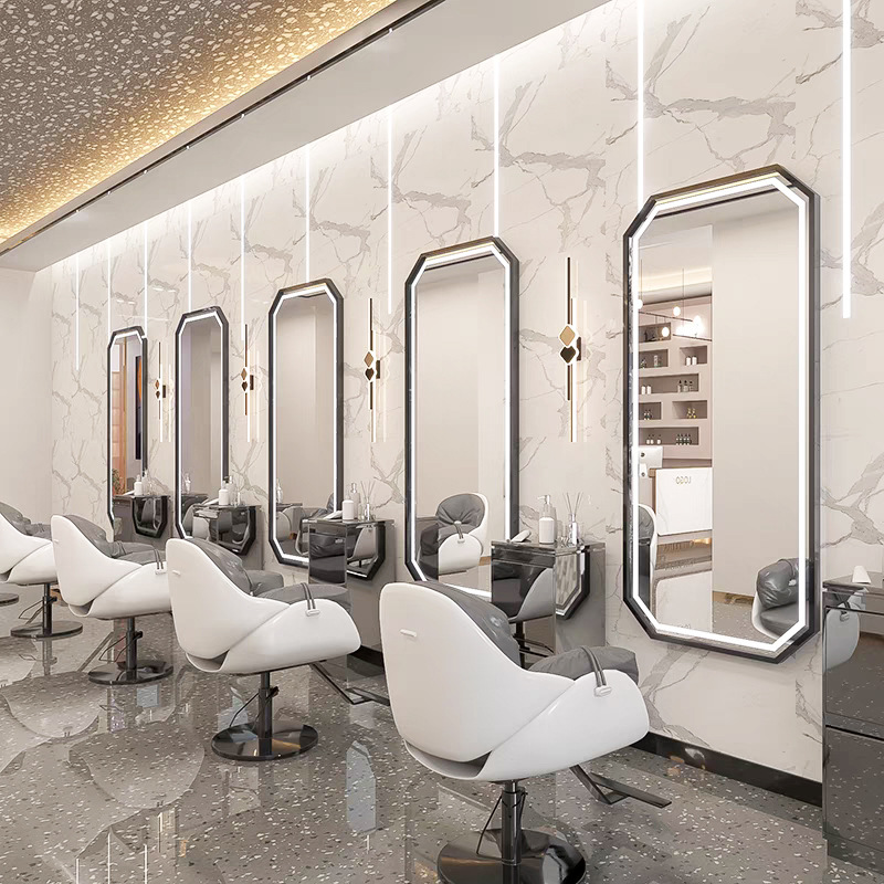 3色LEDストリップライト付き全身鏡 高解像度壁掛けドレッシ - Home Barber のレビューと価格