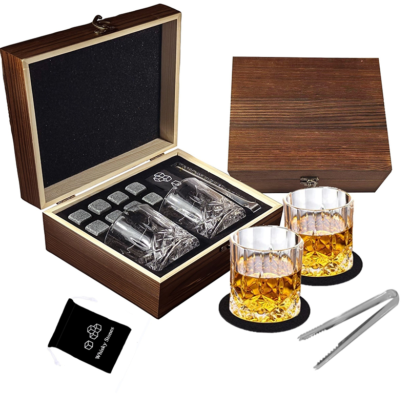 ウイスキーストーンギフトセット、再利用可能なウイスキーストー - Highball Glass Set のレビューと価格