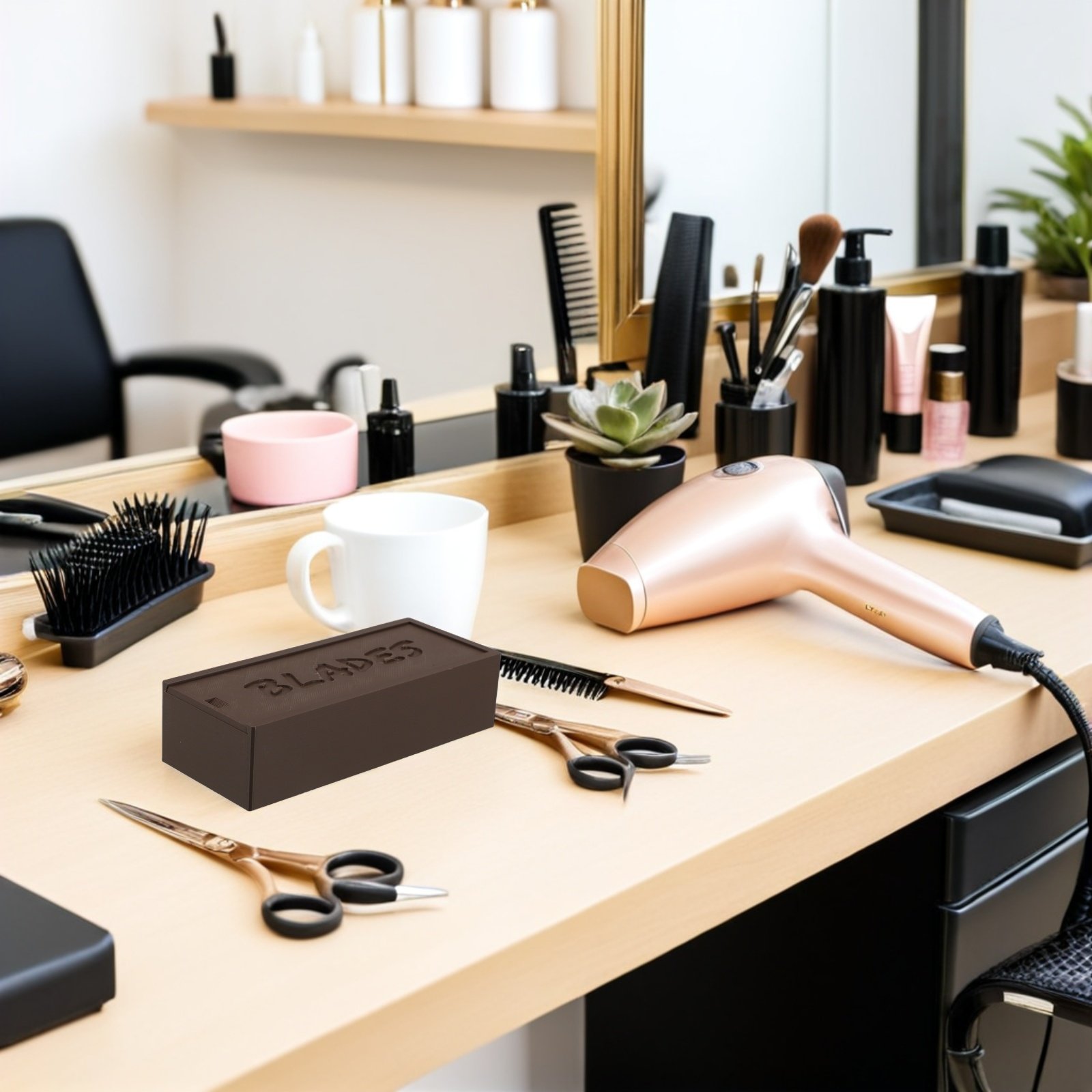 バリカン用替刃収納ケース。2つの仕切り付きで、理髪店や家庭、 - Home Barber のレビューと価格