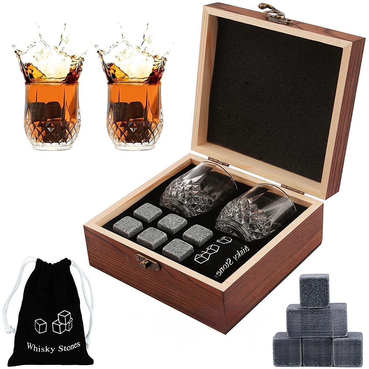 クリスマス バレンタイン ギフト ウイスキー ストーン グラ - Highball Glass Set のレビューと価格