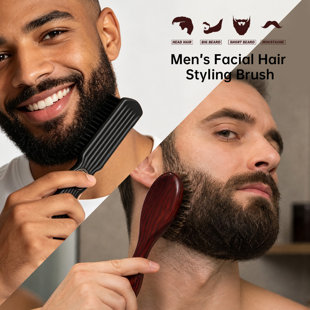 プロ仕様の2-in-1コーム＆ブラシセット2個。ヘアカット用 - Home Barber のレビューと価格